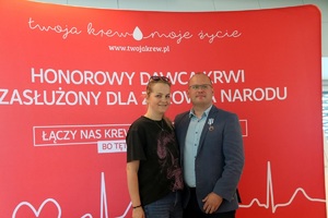 Policjant na wręczeniu odznaczeń